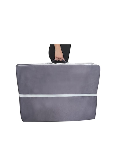 Katlanır Yer Yatağı Sünger Yatak Gri 80x180 Cm-6 Cm Tek Kişilik