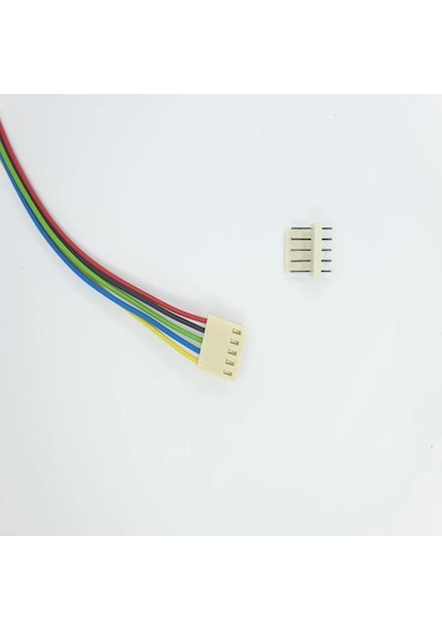 2,54mm 5 Pin 2510 Kablolu Dişi Konnektör + 180D Erkek PCB Tipi 30cm - 0,50mm