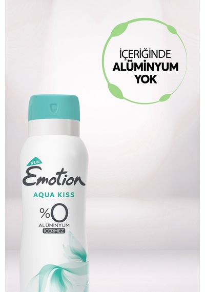 Aqua Kiss Kadın Vegan Deodorant 3x150 ML Hızlı Kurur, Leke Bırakmaz