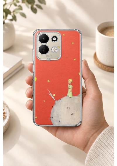 Redmi 17 4g/5g Uyumlu Küçük Prens Tasarımlı Baskılı Silikon Kılıf