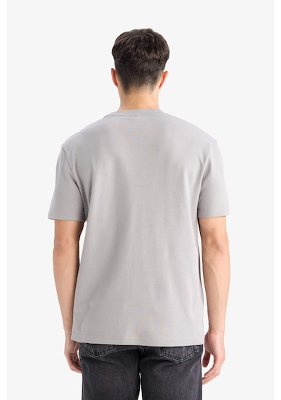 Defacto Regular Fit Bisiklet Yaka Basic Düz Kısa Kollu Tişört E7961ax25augr198 Gri