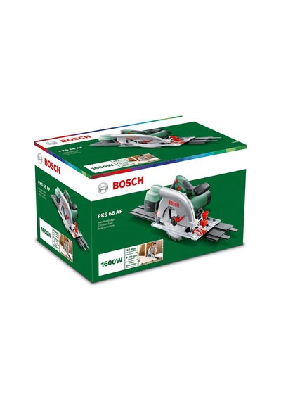 Elektrikli Daire Testere Pks 66 Af 1600 Watt, Kılavuz Rayı Dahildir, 190 Mm Daire Testere Çapı, Karton Kutuda