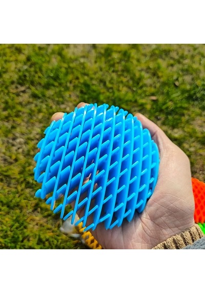 Yeni Nesil Mavi Solucan Stres Oyuncağı Top Anahtarlıklı Model 2 Özellikli Vıp New Blue Fıdget Worm