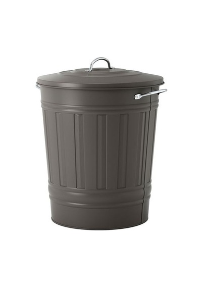 Ikea Knodd Çöp Kutusu, Gri, 40 Lt, Kapaklı