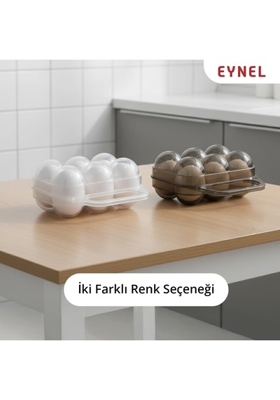 Tr Saplı 6'li Yumurta Taşıma Kutusu, Plastik Buzdolabı İçin Yumurtalık Pikniklik Pratik Yumurta Taşıma Kabı Diğer