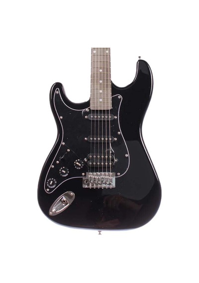 Angel Aeg111lh-bk Solak Elektro Gitar Siyah Sol El Kullanımı İçin Özel Strat Model