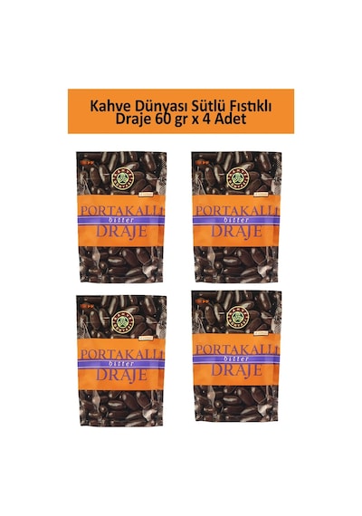 Kahve Dünyası Portakallı Bitter Draje 4 x 60 G