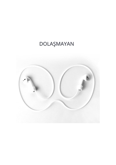Apple Airpods Ve Airpods Pro İçin Silikon Boyun Askısı, Kaybolma Önleyici Sporcu Kulaklık İpi Beyaz