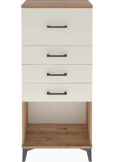 Arges Dolap 4 Çekmeceli 60x30x134 Çam-aytaşı Atlas Çam