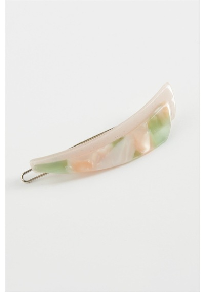 Oval Klipsli Toka Pembe 59485076