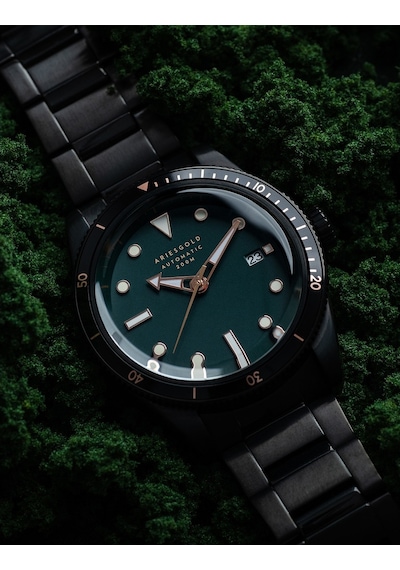 Aries Gold G 9027 BK-GNRG Erkek Kol Saati