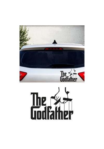 The Godfather Sticker, Oto Sticker, Motor Sticker 18x14 Cm