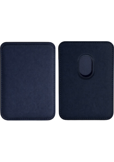 Lunex Premium Süet Magsafe Kartlık Navy Eclipse Apple Uyumlu iPhone 13 Mini Navy Eclipse