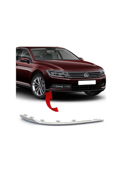 Vw Passat B8 Sag Ön Tampon Nikelaji 2015 Sonrasi 3G0853254 528251843