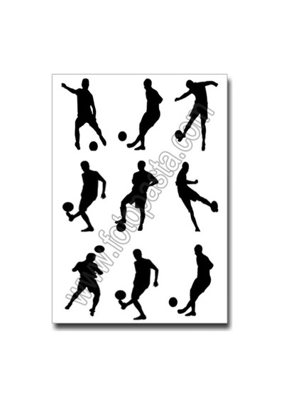Futbol Siluet Yenilebilir Resim Baskısı N11.129