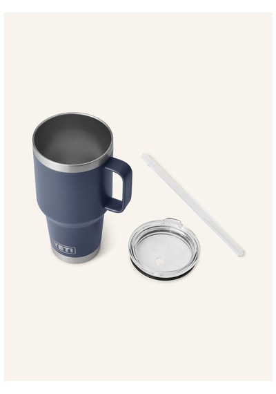 Yeti Termal Kupa 1l , Çift Cidarlı, Paslanmaz Çelik, Pipetli Ve Saplı Lacivert