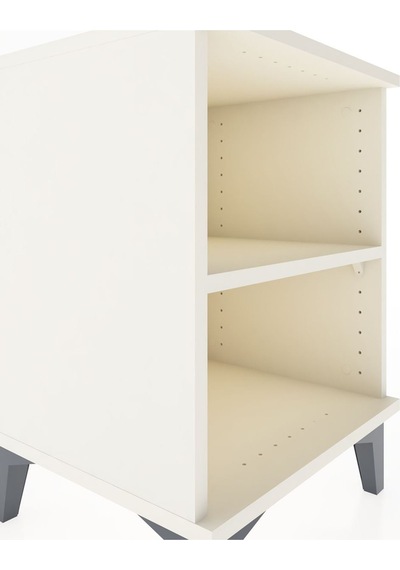 Hyperion Komodin Tek Raflı 44x44x64 Aytaşı-aytaşı Aytaşı