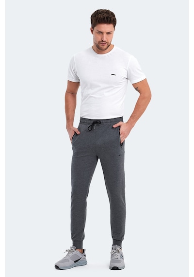 Slazenger Ofer In Erkek Fermuar Cepli Koyu Gri Eşofman Altı Koyu Gri