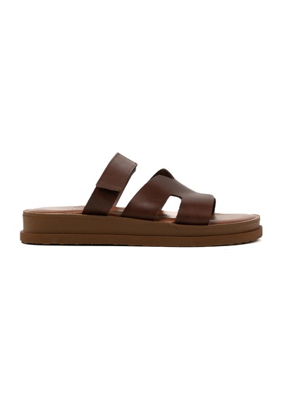 148 Brown Terlik Kadın 26224 Myconian 2025 Greek Sandal Kahverengi
