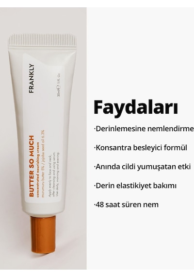 Cilt Bariyeri Güçlendiren Onarıcı Ve Nemlendirici Butter So Much Krem 80ml