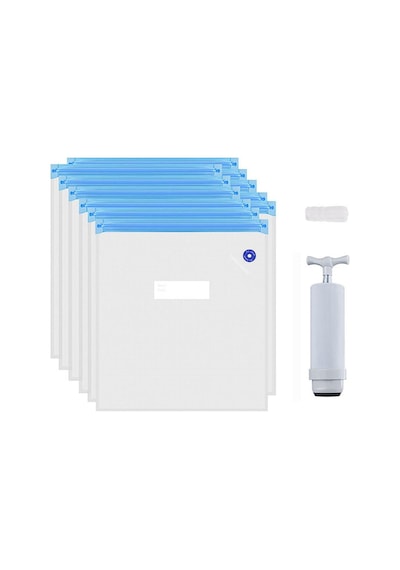 Filament Vakumlama Poşeti+vakum Pompası 5 Poşet 1 Pompa 30x34cm