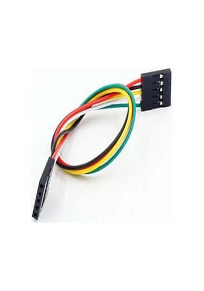 5 PİN 0,25MM KABLOLU DUPONT KABLO 30CM - TEK TARAFLI