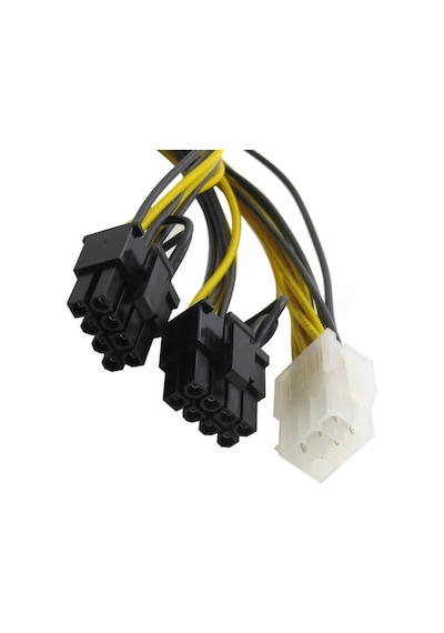 6 Pin To 2 X 8 Pin Pci-E Ekran Kartı Power Çevirici Bakır  Kablo