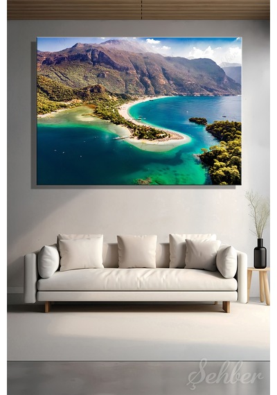 Muğla Fethiye Turkuaz Rengi Sularıyla Dünyaca Ünlü Olan Ölüdeniz Yatay Kanvas Tablo 4064