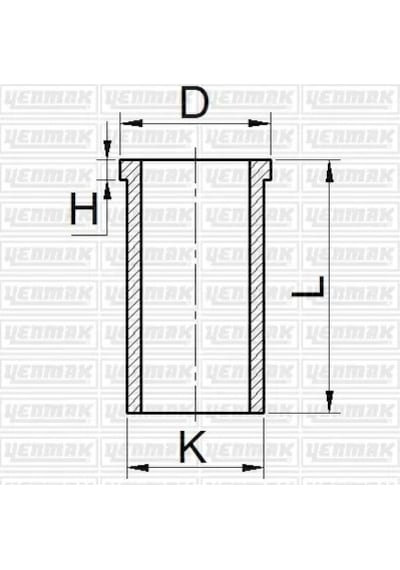 Gömlek - Fiat Linea, Panda, Grande Punto, Punto, Doblo, Fiorino, Qubo, Idea, Strada, Mito - Yenmak-5165451000 75997072
