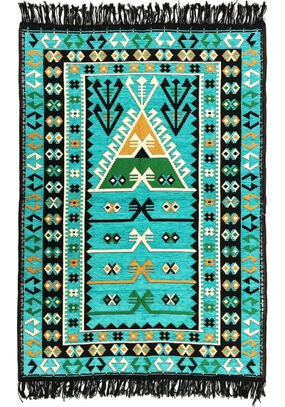 Shark Anadolu Seccade Kilim 6 Mavi