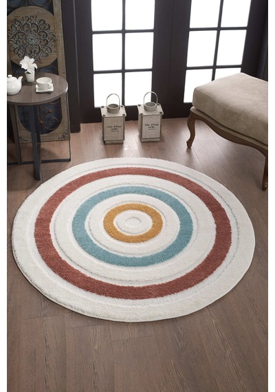 Mariesse Home Elit Bukleli Multi Renkler Yumuşak Peluş Post Shaggy Çocuk Odası Oturma Odası Salon Halısı Çok Renkli