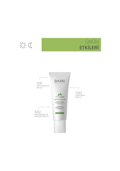 Babe Stop Akn Mattifying Fluid Matlaştırıcı Etkili Nemlendirici Krem 50 ML