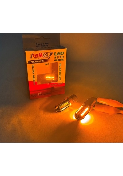 Femex Platinum Tek Duy P21w 1156 15w Turuncu Led Ampul
