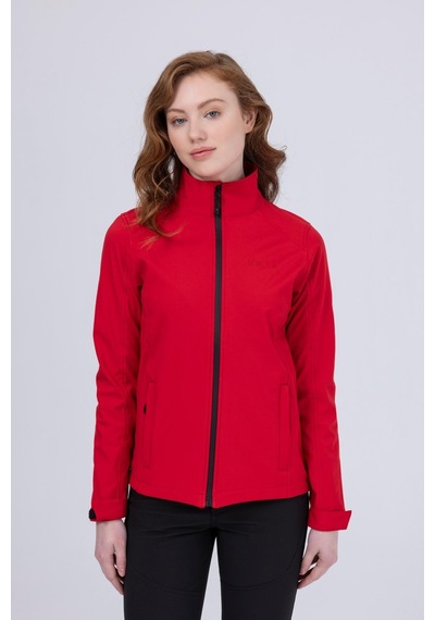 2as Bianca İnce Softshell Kadın Ceket Kırmızı 001