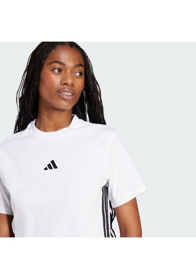 Adidas Essentials 3-stripes Cotton Kadın T-shirt Jd0844 Beyaz