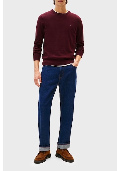 Tommy Hilfiger Pıma Org Ctn Cashmere Crew Neck Erkek Kırmızı Kazak - Mw0mw28046