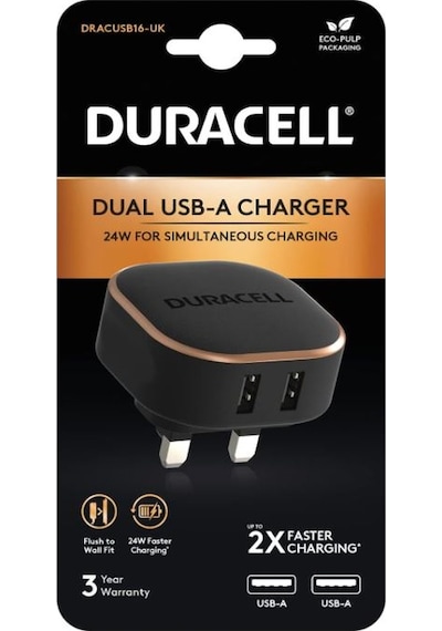 Duracell PD 30W+PPS 18W Şarj Adaptörü Siyah