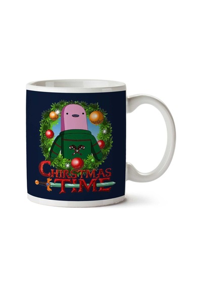 Adventure Christmas Time Wreath Shelby Cartoon Network İki Tarafı Baskılı Kupa Bardak Çok Renkli