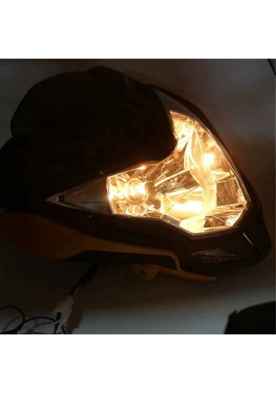 Bajaj Pulsar Ns150 Ns200 Ön Far Grenajlı Led Ve Siperlik Camlı Tam Uyumlu Premium Kalite 1 ADET