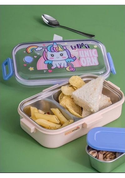 Akıllıelma-lunch Box Beslenme Kabı Çelik İthal Enjoy Krem K.2537 92553 0237 Krem