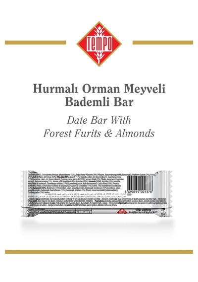 Hurmalı Orman Meyveli Bademli Bar X 12 Adet