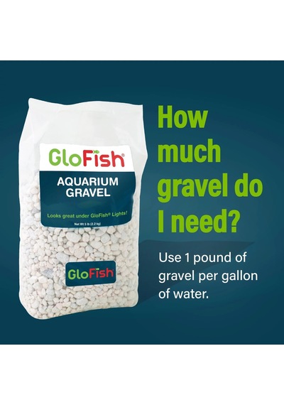 Akvaryum Çakıl 5 Lbs, Beyaz, Tamamlayıcılar Glofish Tankları 29022