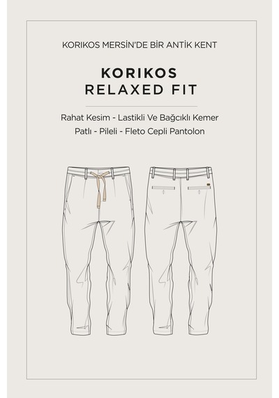 Avva Erkek Gri Beli Bağcıklı Keten Karışımlı Chino Relaxed Fit Pantolon B003036 Avva Erkek Gri Beli Bağcıklı Keten Karışımlı Chino Relaxed Fit Pantolon B003036