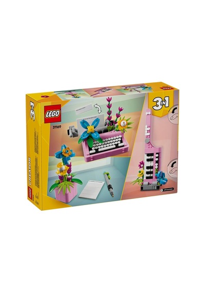 Lego Creator 31169 Typewriter With Flowers