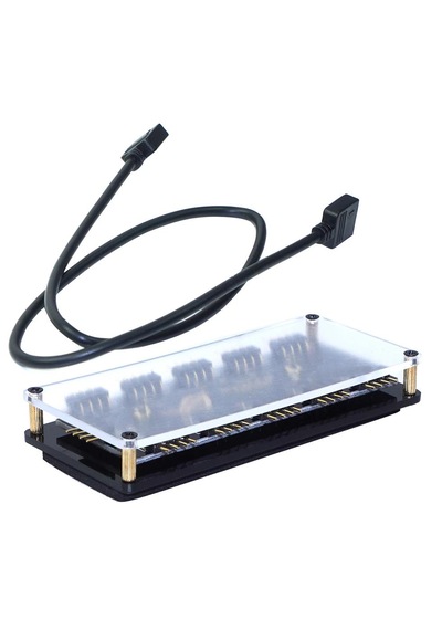 Rgb Led Fan Şerit Hub Splitter 10 Port 12v 4 Pin Kablo Çoklayıcı