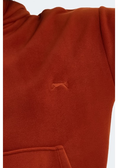Slazenger Sassa In Kadın Kapüşonlu Cepli Kiremit Polar Çok Renkli