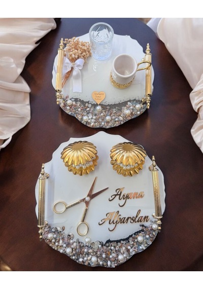 Trust Gold Söz Nişan Tepsisi Bronz