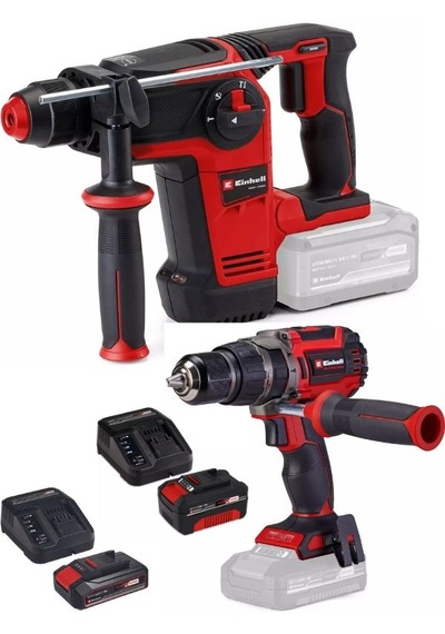 Einhell TP-HD 18/26 Li Bl Akülü Pnömatik Matkap + TP-CD 18/70 Li-i Bl Matkap 2.5ah-4.0AH Akülü Kömürsüz Set