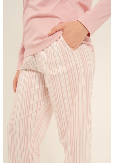 Arnetta Kadın Always Smile Pembe Uzun Kol Pijama Takımı Ar3754-s-v1 Ar3754-s-v1