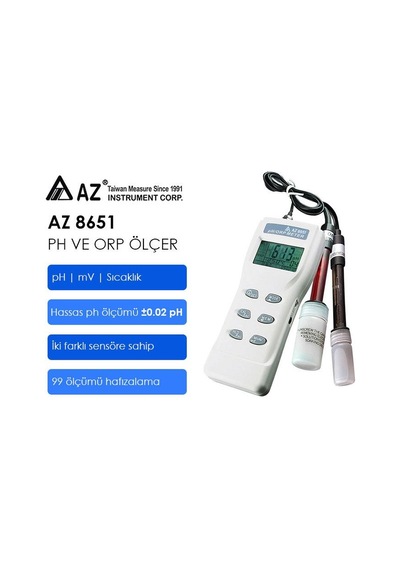 Az 8651 Ph Ve Orp Ölçüm Cihazı Hassas
